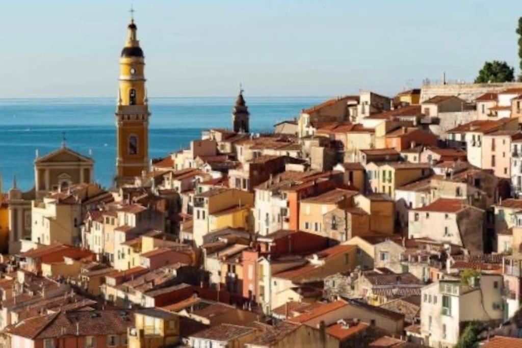 Magnifique T2 Proche Mer Et Ville Refait A Neuf Avec Terrasse マントン エクステリア 写真